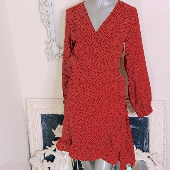 IVIVI Polka Dot Wrap Dress NWT - Picture 2 of 11